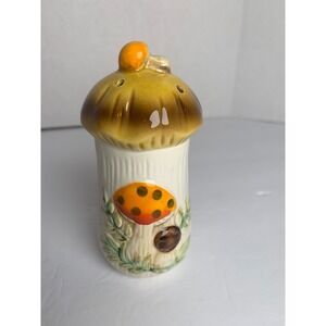 Vintage 1978 Sears Roebuck Japan Mushroom Salt Pepper Shaker Ceramic  Bohemian